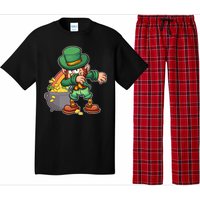 St Patricks Day Dabbing Leprechaun Pot Of Gold Pajama Set