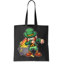 St Patricks Day Dabbing Leprechaun Pot Of Gold Tote Bag