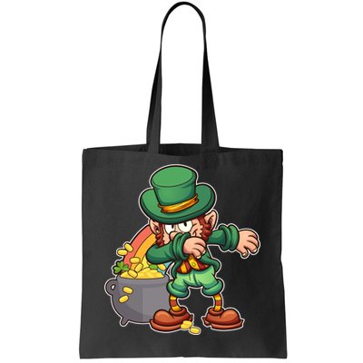 St Patricks Day Dabbing Leprechaun Pot Of Gold Tote Bag