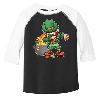 St Patricks Day Dabbing Leprechaun Pot Of Gold Toddler Fine Jersey T-Shirt