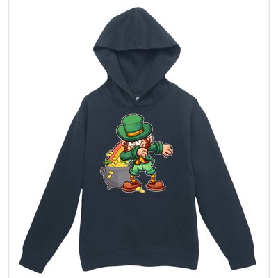 St Patricks Day Dabbing Leprechaun Pot Of Gold Urban Pullover Hoodie