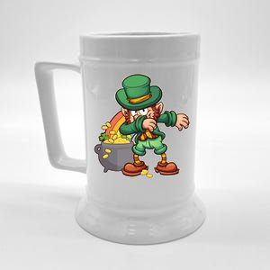 St Patricks Day Dabbing Leprechaun Pot Of Gold Beer Stein