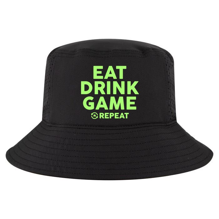 St Patrick's Day Eat Drink Game Repeat Cool Comfort Performance Bucket Hat