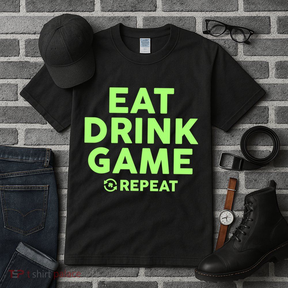 St Patrick's Day Eat Drink Game Repeat Tall T-Shirt