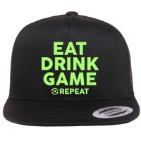 St Patrick's Day Eat Drink Game Repeat Flatbill Hat