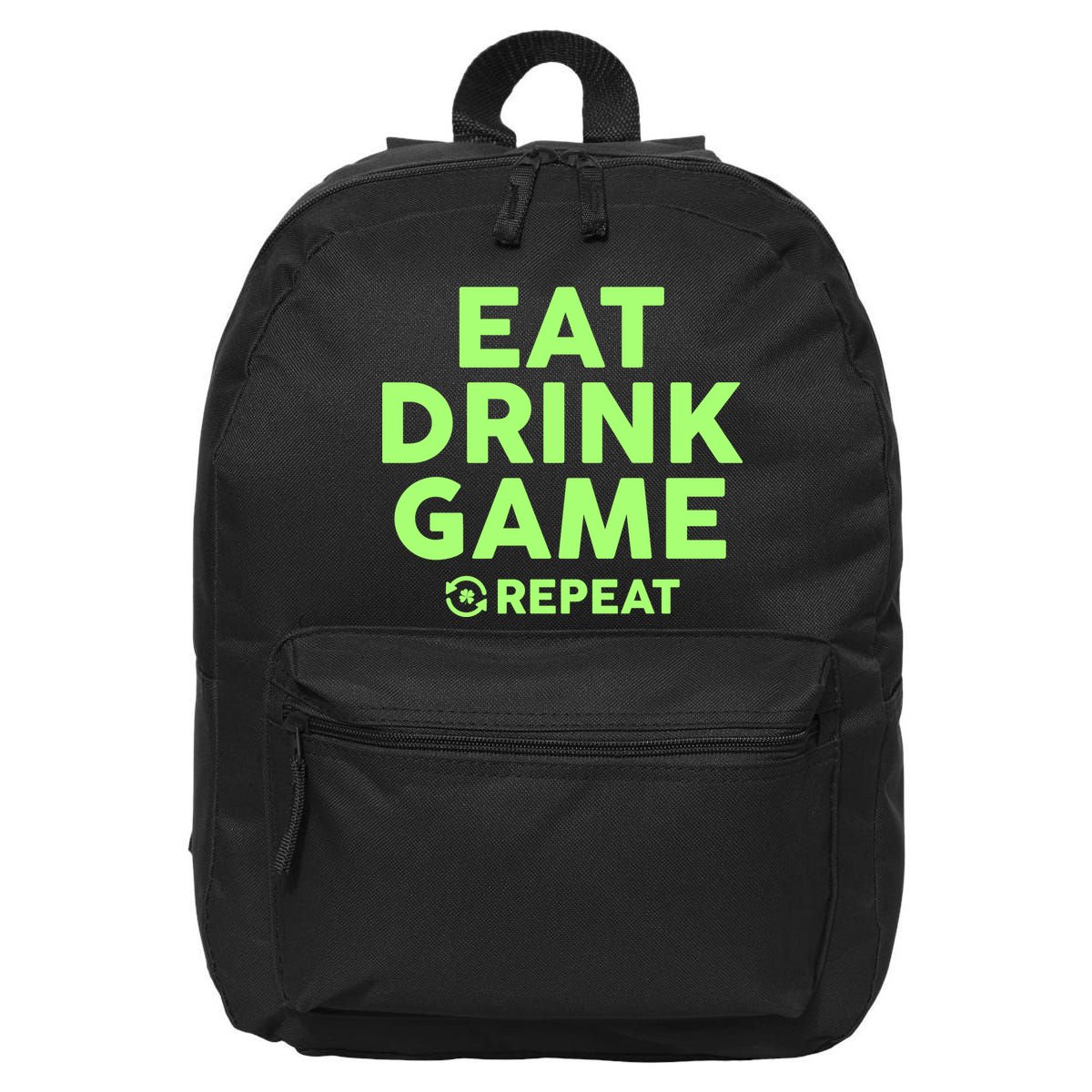 St Patrick's Day Eat Drink Game Repeat 16 in Basic Backpack