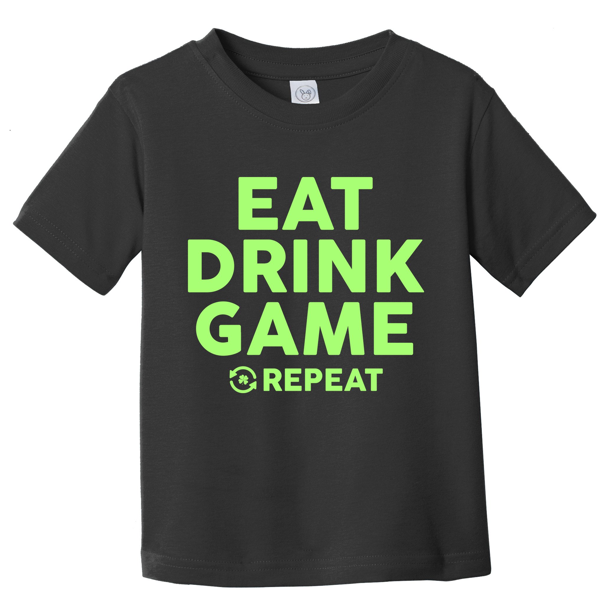 St Patrick's Day Eat Drink Game Repeat Toddler T-Shirt