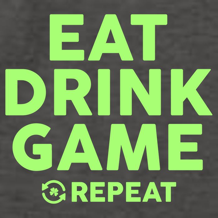St Patrick's Day Eat Drink Game Repeat Vector Backpack
