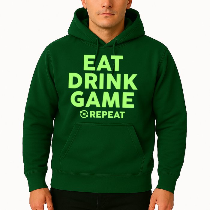 St Patrick's Day Eat Drink Game Repeat Hoodie