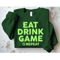 St Patrick's Day Eat Drink Game Repeat Sweatshirt