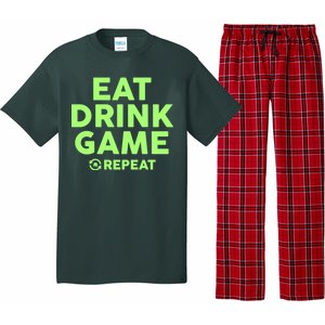 St Patrick's Day Eat Drink Game Repeat Pajama Set