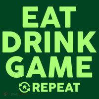 St Patrick's Day Eat Drink Game Repeat Poster