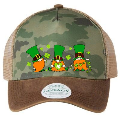 St Patrick's Day Gnome Legacy Tie Dye Trucker Hat