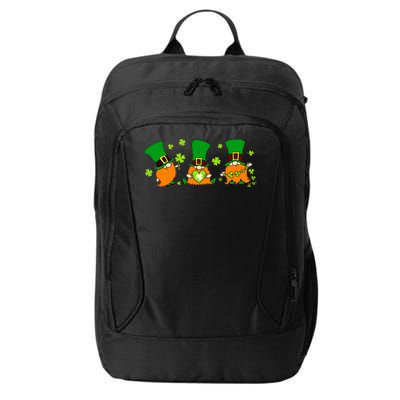 St Patrick's Day Gnome City Backpack