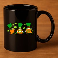 St Patrick's Day Gnome 11oz C Handle Ceramic Mug
