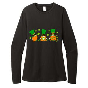 St Patrick's Day Gnome Womens CVC Long Sleeve Shirt