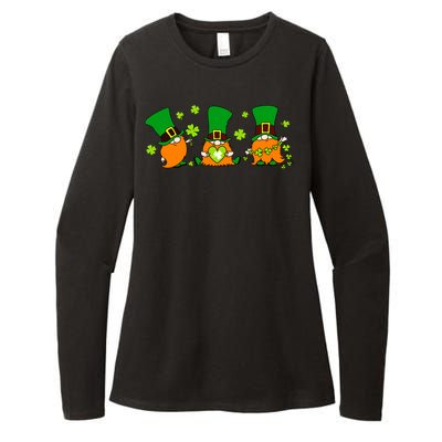 St Patrick's Day Gnome Womens CVC Long Sleeve Shirt