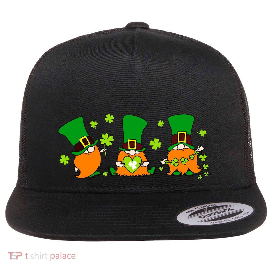 St Patrick's Day Gnome Flatbill Hat