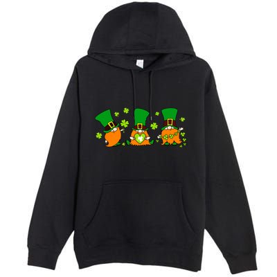 St Patrick's Day Gnome Premium Pullover Hoodie