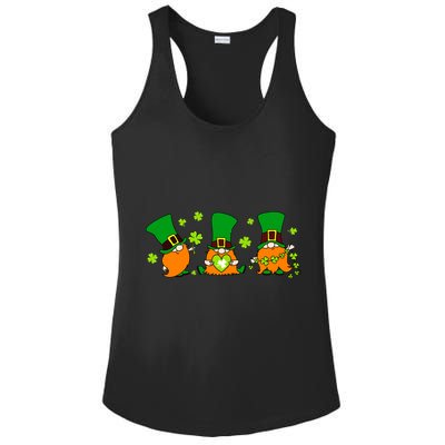St Patrick's Day Gnome Ladies PosiCharge Competitor Racerback Tank