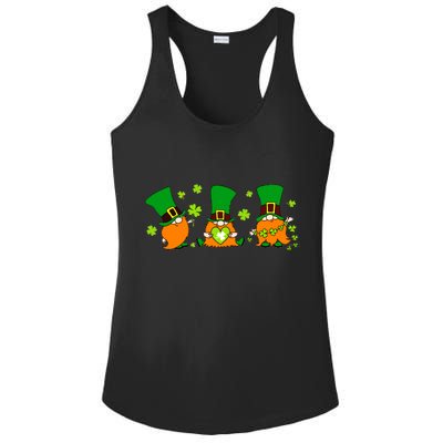 St Patrick's Day Gnome Ladies PosiCharge Competitor Racerback Tank