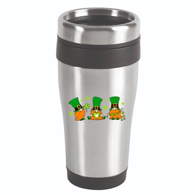 St Patrick's Day Gnome 16oz Travel Tumbler
