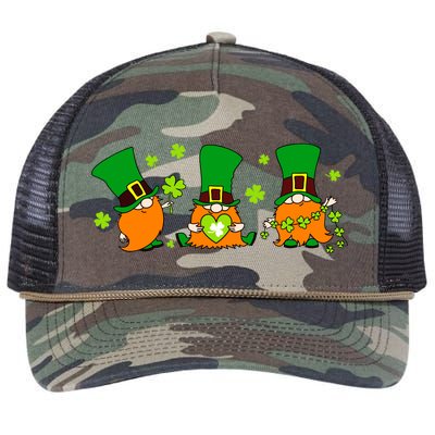 St Patrick's Day Gnome Retro Rope Trucker Hat Cap