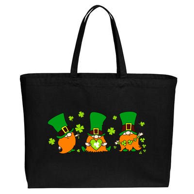 St Patrick's Day Gnome Cotton Canvas Jumbo Tote