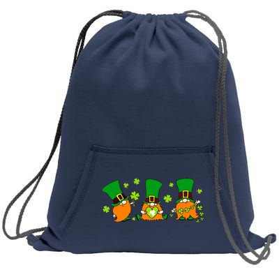 St Patrick's Day Gnome Sweatshirt Cinch Pack Bag