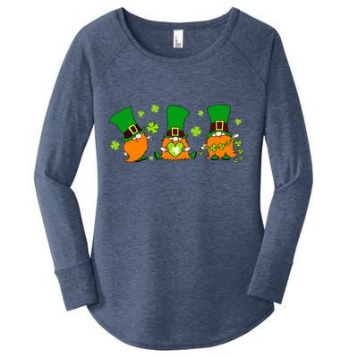 St Patrick's Day Gnome Women's Perfect Tri Tunic Long Sleeve Shirt