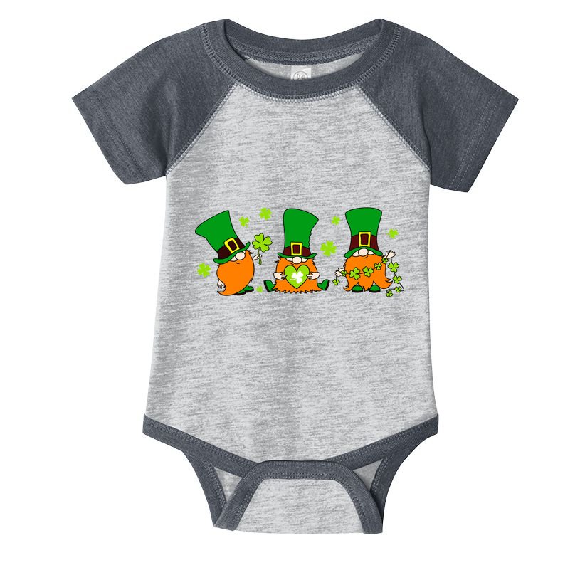 St Patrick's Day Gnome Infant Baby Jersey Bodysuit