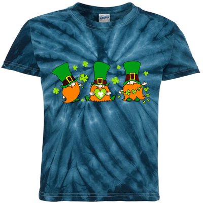 St Patrick's Day Gnome Kids Tie-Dye T-Shirt