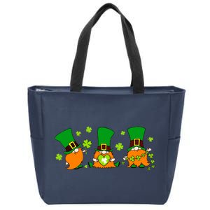 St Patrick's Day Gnome Zip Tote Bag