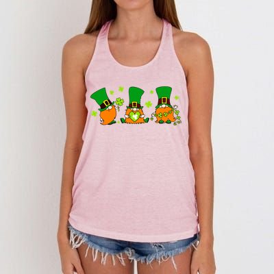 St Patrick's Day Gnome Women's Knotted Racerback Tank