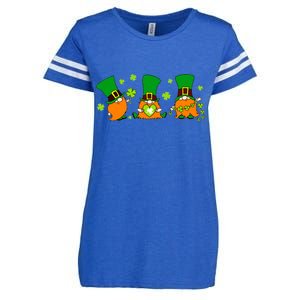 St Patrick's Day Gnome Enza Ladies Jersey Football T-Shirt