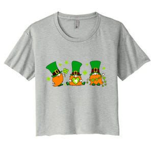 St Patrick's Day Gnome Women's Crop Top Tee