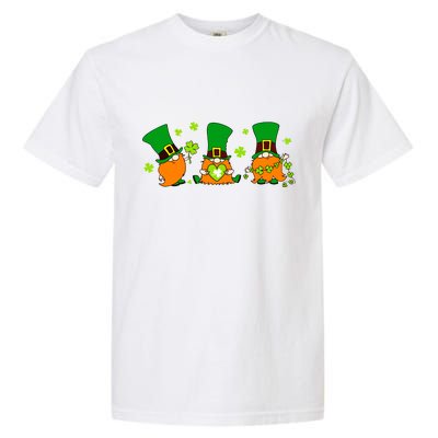 St Patrick's Day Gnome Garment-Dyed Heavyweight T-Shirt