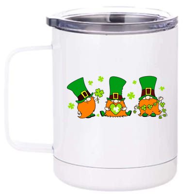 St Patrick's Day Gnome 12 oz Stainless Steel Tumbler Cup