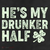 St Patrick's Day He's My Drunker Half Matching Couple's 11oz C Handle Ceramic Mug