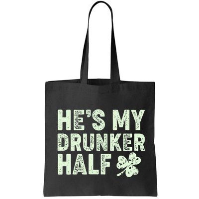 St Patrick's Day He's My Drunker Half Matching Couple's Bag