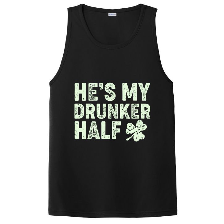 St Patrick's Day He's My Drunker Half Matching Couple's PosiCharge Competitor Tank