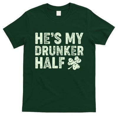 St Patrick's Day He's My Drunker Half Matching Couple's T-Shirt