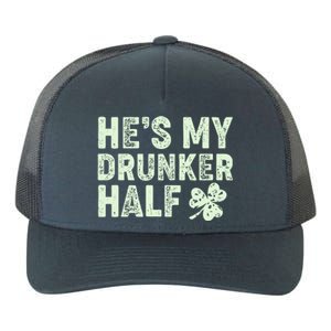 St Patrick's Day He's My Drunker Half Matching Couple's Yupoong Adult 5-Panel Trucker Hat