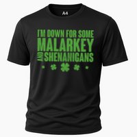 St Patrick's Day I'm Down For Some Malarkey And Shenanigans Performance Shirt