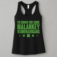 St Patrick's Day I'm Down For Some Malarkey And Shenanigans Womens Tank Top