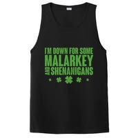 St Patrick's Day I'm Down For Some Malarkey And Shenanigans PosiCharge Competitor Tank