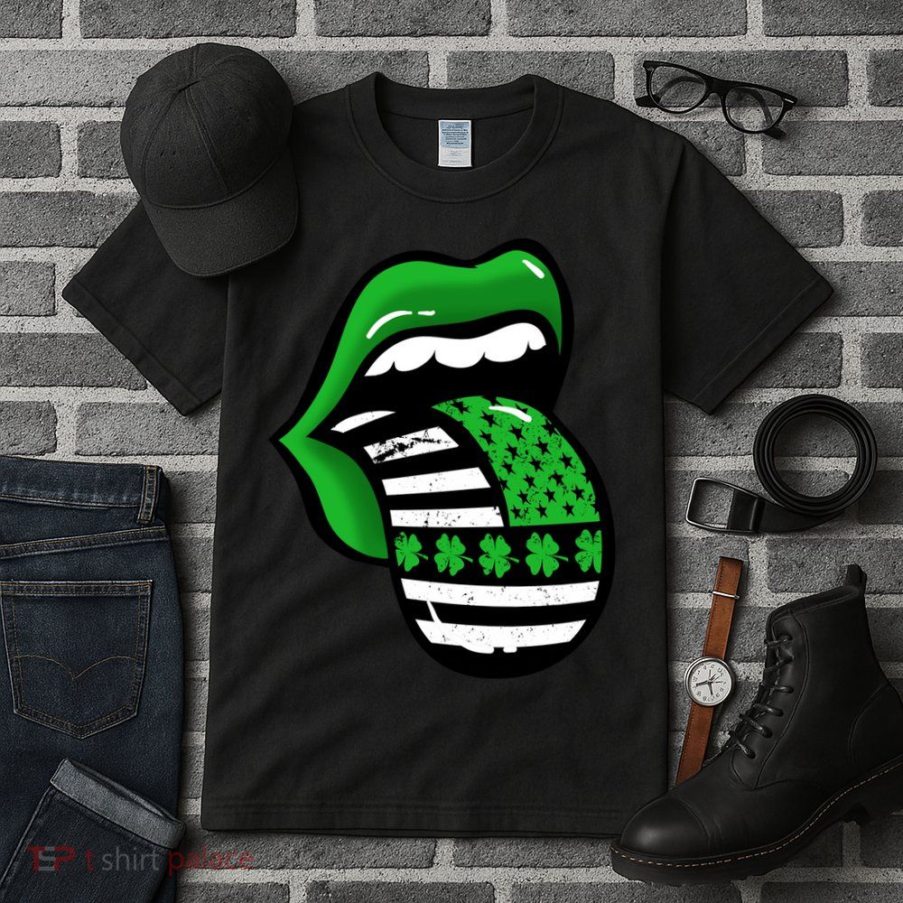 St Patricks Day Irish American Shamrock Flag Paddy Tall T-Shirt