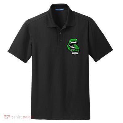 St Patricks Day Irish American Shamrock Flag Paddy Dry Zone Grid Polo
