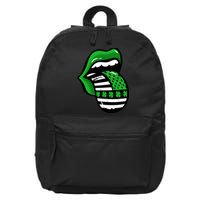 St Patricks Day Irish American Shamrock Flag Paddy 16 in Basic Backpack