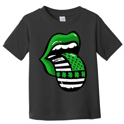 St Patricks Day Irish American Shamrock Flag Paddy Toddler T-Shirt